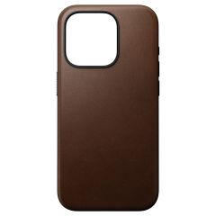 Nomad Modern Leather Case iPhone 15 Pro - Bruin