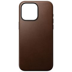 Nomad Modern Leather Case iPhone 15 Pro Max - Bruin