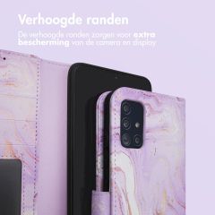 imoshion Design Bookcase Samsung Galaxy A51 - Purple Marble