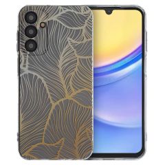 imoshion Design hoesje Samsung Galaxy A15 (5G/4G) - Golden Leaves