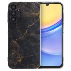 imoshion Design hoesje Samsung Galaxy A15 (5G/4G) - Black Marble