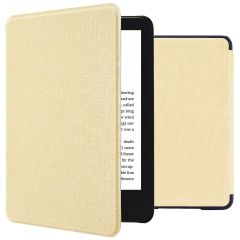 imoshion Canvas Sleepcover Bookcase Amazon Kindle (2022) 11th gen - Glitter Goud