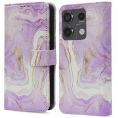 imoshion Design Bookcase Xiaomi Redmi Note 13 Pro (5G) / Poco X6 - Purple Marble