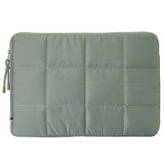 Selencia Puffy Laptop hoes 13-14 inch - Laptopsleeve - Sage Green