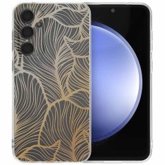 imoshion Design hoesje Samsung Galaxy S23 FE - Golden Leaves