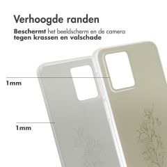 imoshion Design hoesje Motorola Moto G54 - Floral Green