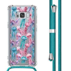 imoshion Design hoesje met koord Samsung Galaxy S8 - Jellyfish Watercolor