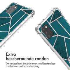 imoshion Design hoesje met koord Samsung Galaxy A41 - Petrol Green Graphic