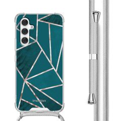 iMoshion Design hoesje met koord Samsung Galaxy A54 (5G) - Petrol Green Graphic