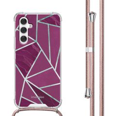 iMoshion Design hoesje met koord Samsung Galaxy A54 (5G) - Bordeaux Graphic