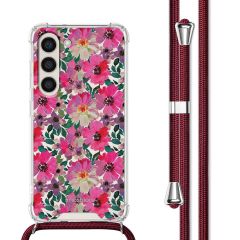 iMoshion Design hoesje met koord Samsung Galaxy S23 Plus - Flower Water
