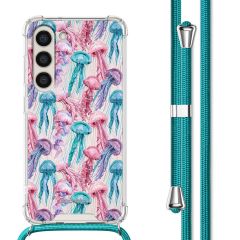 iMoshion Design hoesje met koord Samsung Galaxy S23 Plus - Jellyfish Watercolor