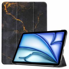 imoshion Trifold Design Bookcase iPad Air 13 inch (2024) M2 - Black Marble