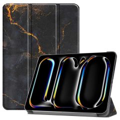 imoshion Trifold Design Bookcase iPad Pro 13 (2024) M4 - Black Marble