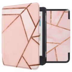 imoshion Design Slim Hard Case Sleepcover Kobo Clara Colour / Kobo Clara BW - Pink Graphic