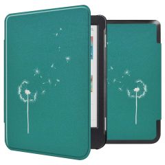 imoshion Design Slim Hard Case Sleepcover Kobo Clara Colour / Kobo Clara BW - Green Dandelion