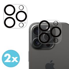 imoshion 2 Pack Camera lens protector iPhone 16 Pro / 16 Pro Max - Zwart