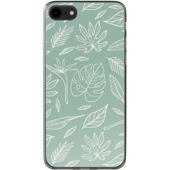 imoshion Design hoesje iPhone SE (2022 / 2020) / 8 / 7 - Leaves Line-Art