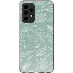 imoshion Design hoesje Samsung Galaxy A52(s) (5G/4G) - Leaves Line-Art