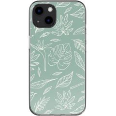 imoshion Design hoesje iPhone 13 - Leaves Line-Art