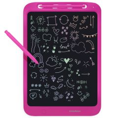 imoshion LCD Tekentablet voor kinderen - Met kleurenscherm en 2 pennen - Hot Pink