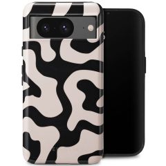 Selencia Vivid Backcover Google Pixel 8 - Art Wave Black