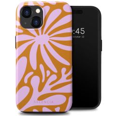 Selencia Vivid Backcover iPhone 15  - Modern Bloom Pink