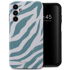 Selencia Vivid Backcover Samsung Galaxy A15 (5G/4G) - Colorful Zebra Pine Blue