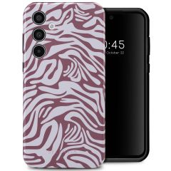 Selencia Vivid Backcover Samsung Galaxy A35 - Trippy Swirl Dark Rose