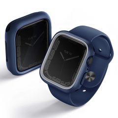 Uniq Moduo Apple Watch Case met uitwisselbare Bezel Apple Watch 4-9 / SE - 44/45 mm - Marine (Blue/Grey)