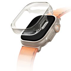 Uniq Garde Hybrid Watch Case met screenprotector Apple Watch Ultra (2) - 49 mm - Dove (Clear)