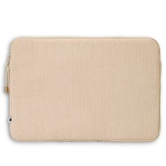 Selencia Corduroy Laptop hoes 13-14 inch - Laptopsleeve - Beige