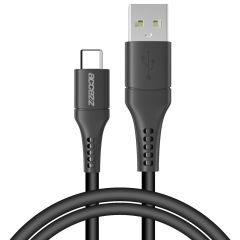 Accezz USB-C naar USB kabel Samsung Galaxy A22 (5G) - 1 meter - Zwart