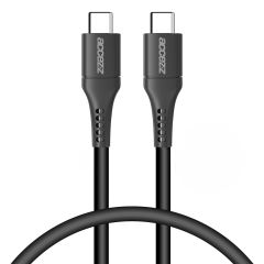 Accezz USB-C naar USB-C kabel Samsung Galaxy S10 Plus - 0,2 meter - Zwart