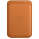 Apple Leather Wallet MagSafe (Apple Wallet 2nd generation) - Met ingebouwde AirTag functie - Golden Brown