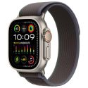 Apple Trail Loop Band Apple Watch Series 1-9 / SE / Ultra (2) - 44/45/49 mm - Maat S/M - Blauw / Zwart