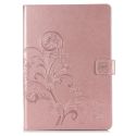 Klavertje Bloemen Bookcase iPad 6 (2018) 9.7 inch / iPad 5 (2017) 9.7 inch - Rosé Goud