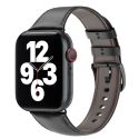 WiWu Vintage "Crazy Horse" lederen band Apple Watch Series 1-9 / SE - 38/40/41 mm / Series 10 - 42 mm - Zwart