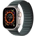 WiWu Magnetisch geweven linkband Apple Watch Series 1-10 / SE / Ultra (2) - 42/44/45/46/49 mm - Green