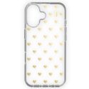 iDeal of Sweden Clear Case iPhone 16 - Golden Hearts