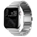 Nomad Magnetische stalen schakelband Apple Watch Series 1-10 / SE / Ultra (2) - 42/44/45/46/49 mm - Zilver