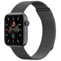 imoshion Milanees magnetisch bandje Apple Watch Series 1-10 / SE / Ultra (2) - 42/44/45/46/49 mm - Maat S - Space Grey