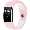 imoshion Siliconen sport bandje Fitbit Charge 2 - Roze / Wit