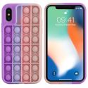 iMoshion Pop It Fidget Toy - Pop It hoesje iPhone Xs / X - Multicolor