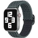 imoshion Elastisch nylon bandje Apple Watch Series 1-9 / SE - 38/40/41 mm / Series 10 - 42 mm - Donkergrijs