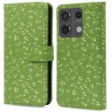 imoshion Design Bookcase Xiaomi Redmi Note 13 Pro (5G) / Poco X6 - Green Flowers