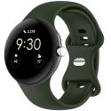 imoshion Siliconen bandje Google Pixel Watch / Watch 2 / Watch 3 (41 mm) - Maat L - Donkergroen