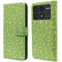 imoshion Design Bookcase Xiaomi Poco X6 Pro - Green Flowers