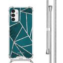 imoshion Design hoesje met koord Samsung Galaxy A13 (5G) - Petrol Green Graphic