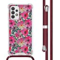 imoshion Design hoesje met koord Samsung Galaxy A52(s) (5G/4G) - Flower Water